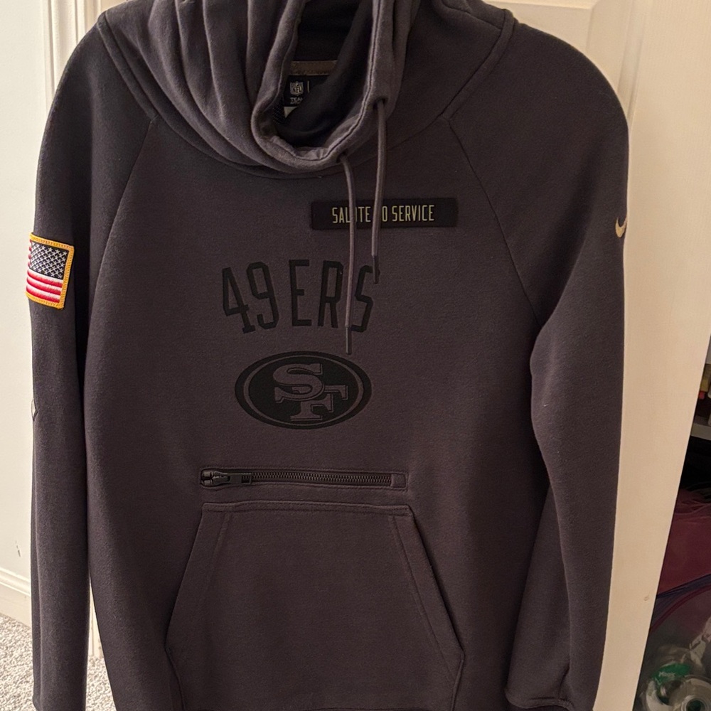 Nike Women’s Salute to service Dark Gray 49ers Hoodie